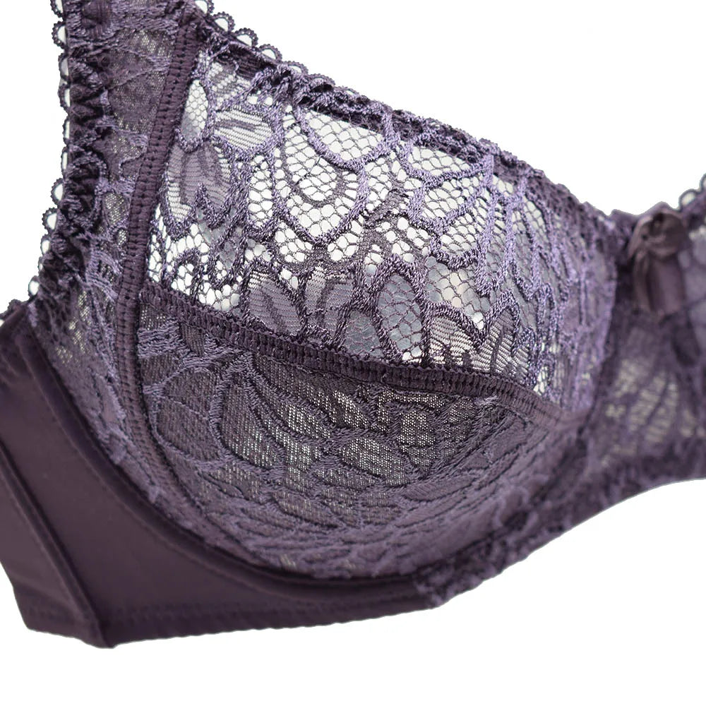 Bras For Women Lace Bra Large Plus Size Ladies Sexy Underwear Bralette Lingerie Tops 34-44  B C D DD E F Cup