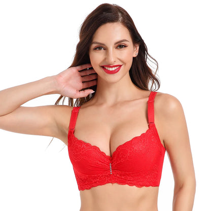 Bras for Women's Bra Plus Big Large Size Super Push Up Bralette Lace Intimates Sexy Lingerie Undrwear Underwire E Hot