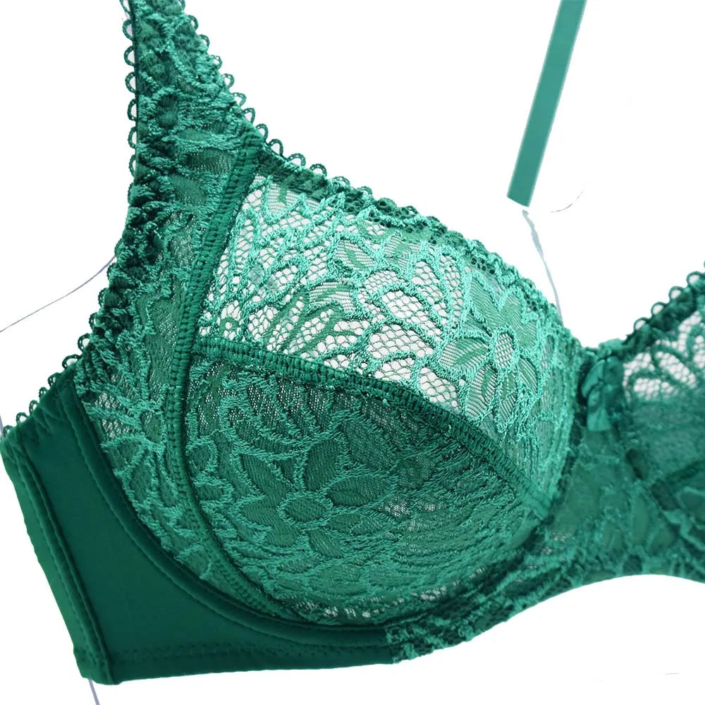 Bras For Women Lace Bra Large Plus Size Ladies Sexy Underwear Bralette Lingerie Tops 34-44  B C D DD E F Cup