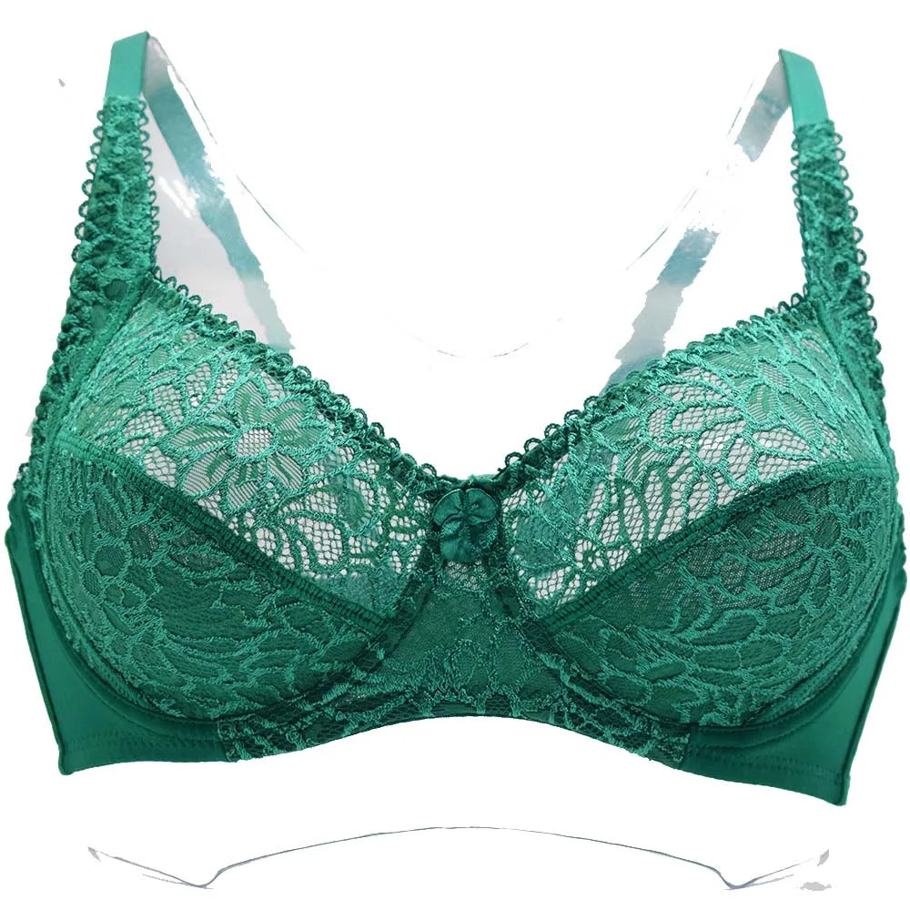 Bras For Women Lace Bra Large Plus Size Ladies Sexy Underwear Bralette Lingerie Tops 34-44  B C D DD E F Cup