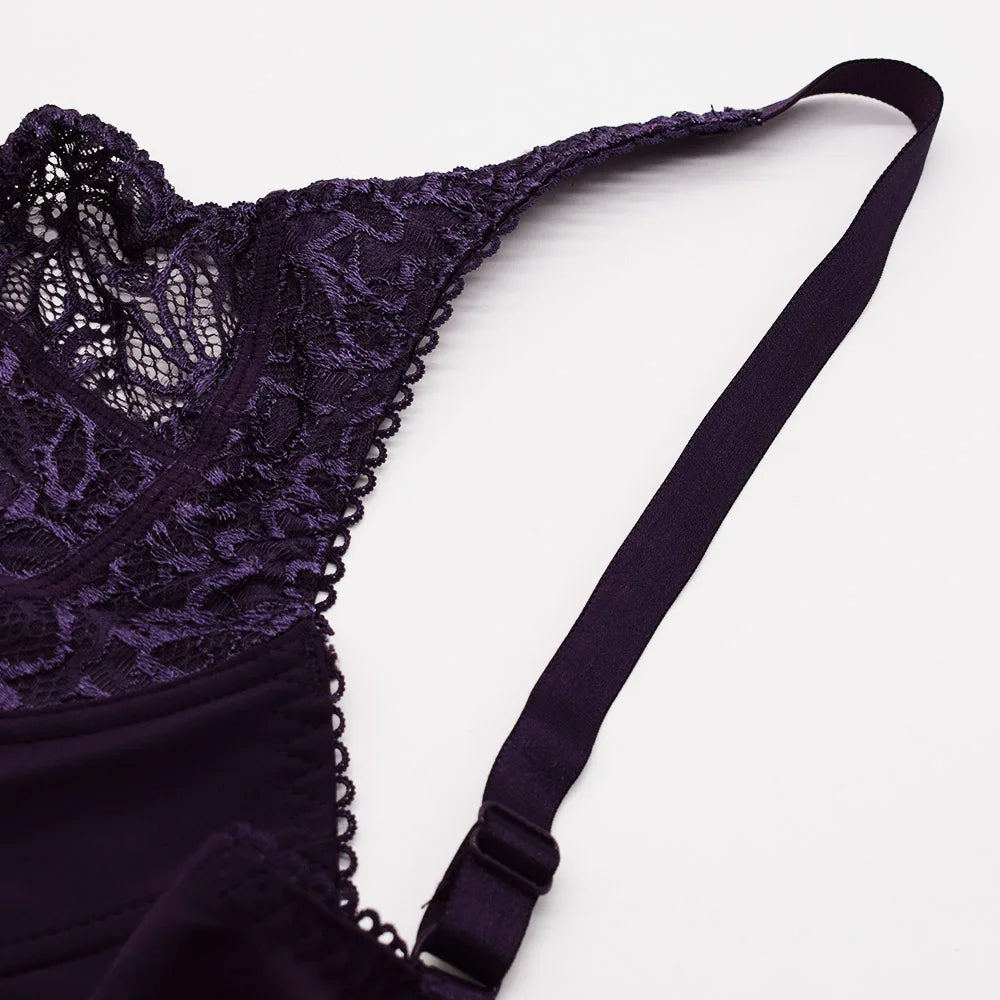 Bras For Women Lace Bra Large Plus Size Ladies Sexy Underwear Bralette Lingerie Tops 34-44  B C D DD E F Cup