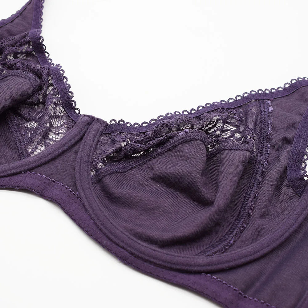 Bras For Women Lace Bra Large Plus Size Ladies Sexy Underwear Bralette Lingerie Tops 34-44  B C D DD E F Cup