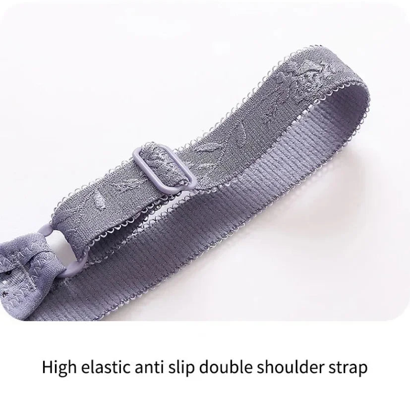 Bras for Women Comfortable Breathable Tops No Steel Ring Printed Bra Push Up Bra Gathering Large Size CD Cup Lingerie Brassiere