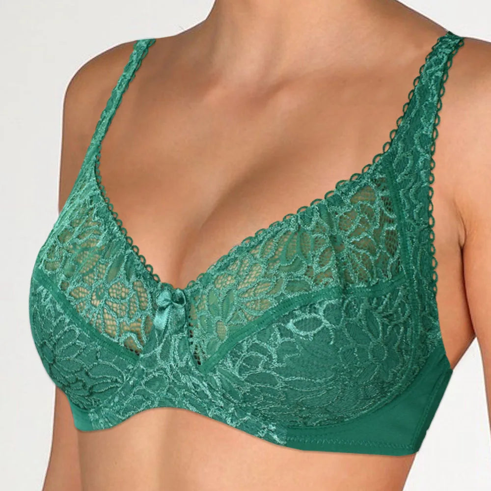 Bras For Women Lace Bra Large Plus Size Ladies Sexy Underwear Bralette Lingerie Tops 34-44  B C D DD E F Cup
