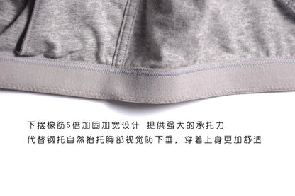 Bras  for Women  New Plus Size Underwear 95% Cotton Full Large Cup Comfortable Seamless Wireless Ultra-thin  Brassiere 115DEF