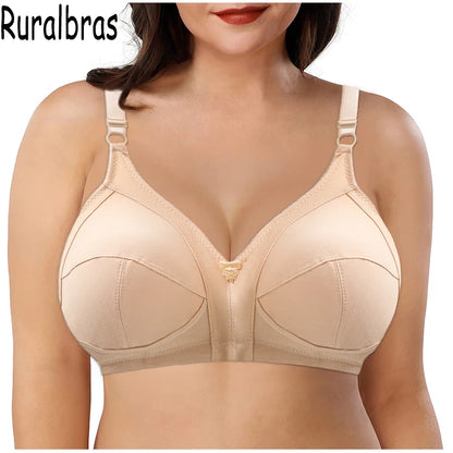 Sexy Women's Bras Wireless Full Coverage D/E/F for Plus Size Non Padded Comfort Soft Bra Minimizer Top Female Lingerie