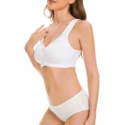 Bras  for Women  New Plus Size Underwear 95% Cotton Full Large Cup Comfortable Seamless Wireless Ultra-thin  Brassiere 115DEF