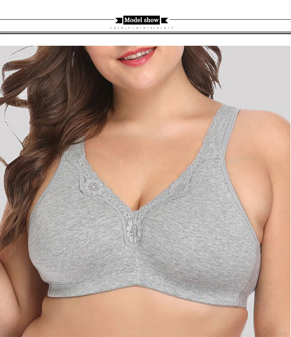Bras For Women Wireless Full Coverage Brasieres Support Lingerie T-shirt Bra BH Tops Plus Size B C D DD E F G Cup