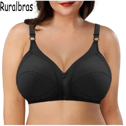 Ruralbras Solid Bras For Women Push Up 52F 50E 48F 48E 48D 46F 46E 46D 46C 44F 44E 44D 44C 42F 42D 42C 40E 40D 40C 38E 38D 36D