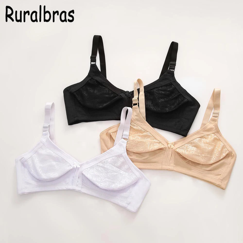 Ruralbras Solid Bras For Women Push Up 52F 50E 48F 48E 48D 46F 46E 46D 46C 44F 44E 44D 44C 42F 42D 42C 40E 40D 40C 38E 38D 36D