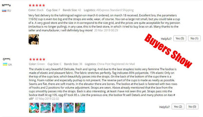 Bras For Womens Lingerie Top Female Lace Bra Underwire Plus Size Brassiere Perspective Sexy Underwear B C D DD E F Cup