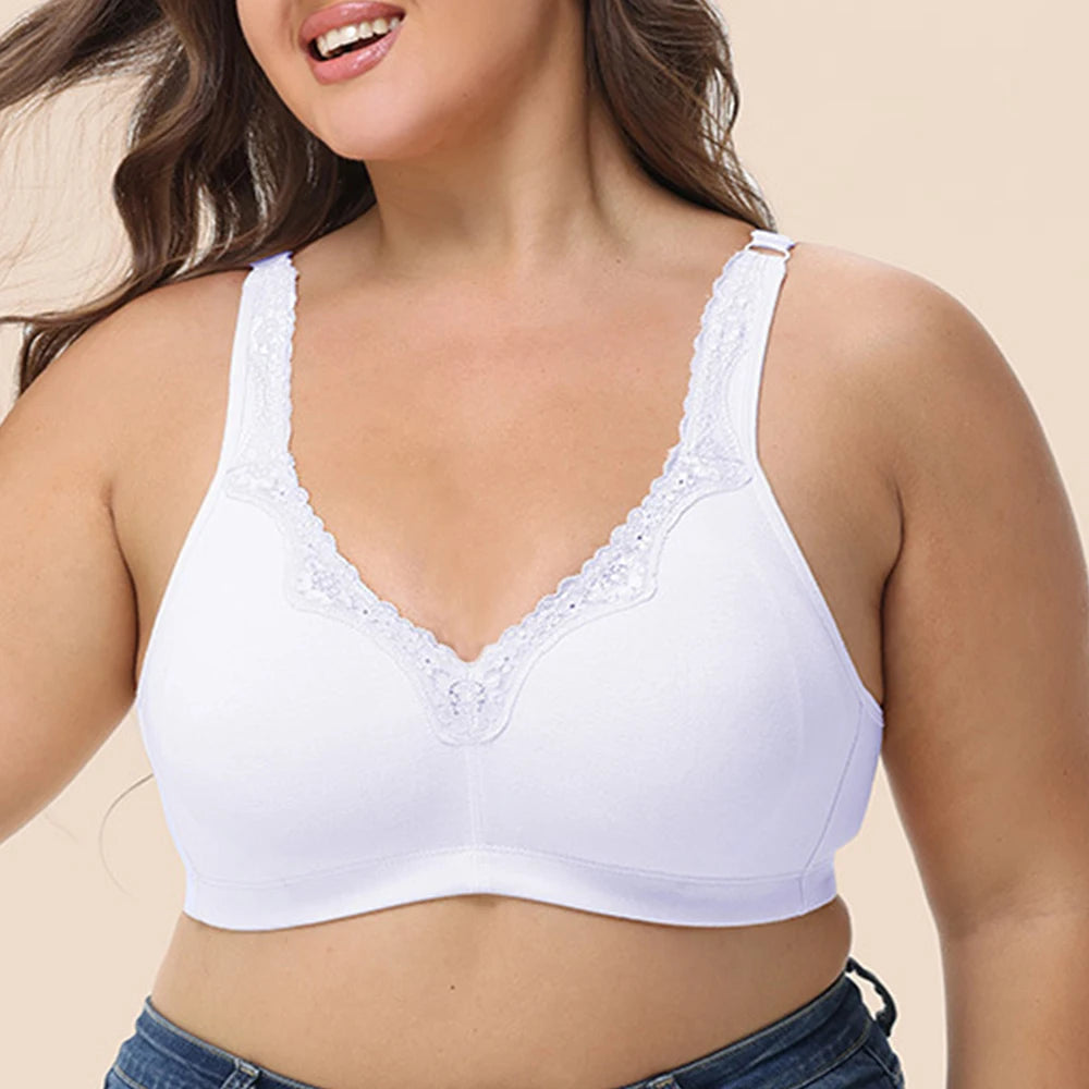 Bras For Women Wireless Full Coverage Brasieres Support Lingerie T-shirt Bra BH Tops Plus Size B C D DD E F G Cup