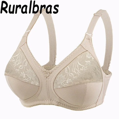 Ruralbras Solid Bras For Women Push Up 52F 50E 48F 48E 48D 46F 46E 46D 46C 44F 44E 44D 44C 42F 42D 42C 40E 40D 40C 38E 38D 36D