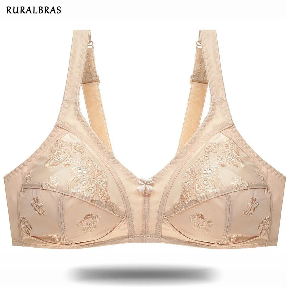 Ruralbras Solid Bras For Women Push Up 52F 50E 48F 48E 48D 46F 46E 46D 46C 44F 44E 44D 44C 42F 42D 42C 40E 40D 40C 38E 38D 36D