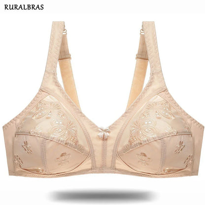 Ruralbras Solid Bras For Women Push Up 52F 50E 48F 48E 48D 46F 46E 46D 46C 44F 44E 44D 44C 42F 42D 42C 40E 40D 40C 38E 38D 36D