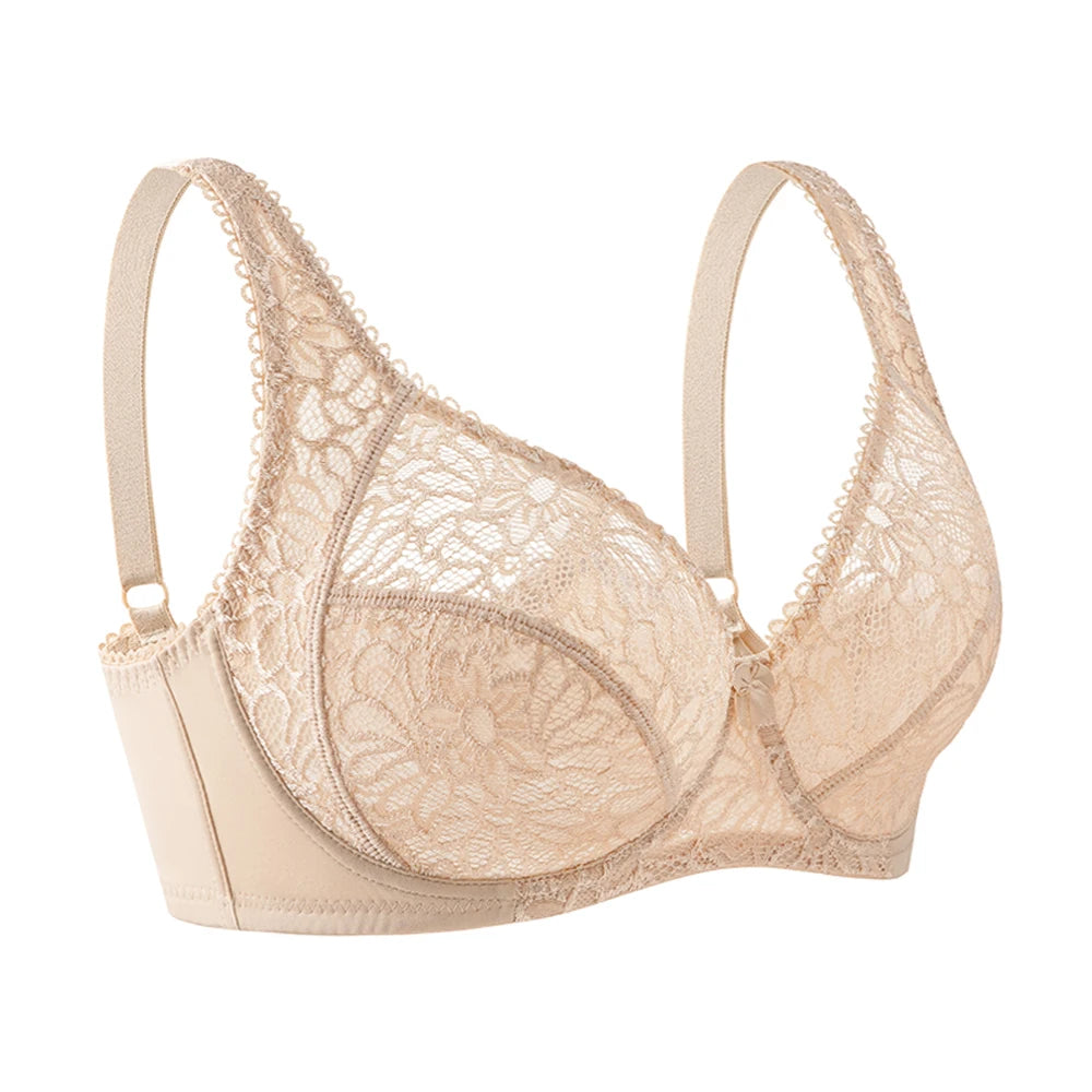 Bras For Women Lace Bra Large Plus Size Ladies Sexy Underwear Bralette Lingerie Tops 34-44  B C D DD E F Cup