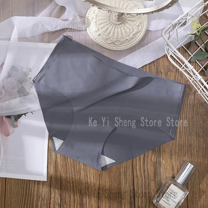 3 pieces of low-rise, seamless, solid-color underwear for women, comfortable, breathable and sexy