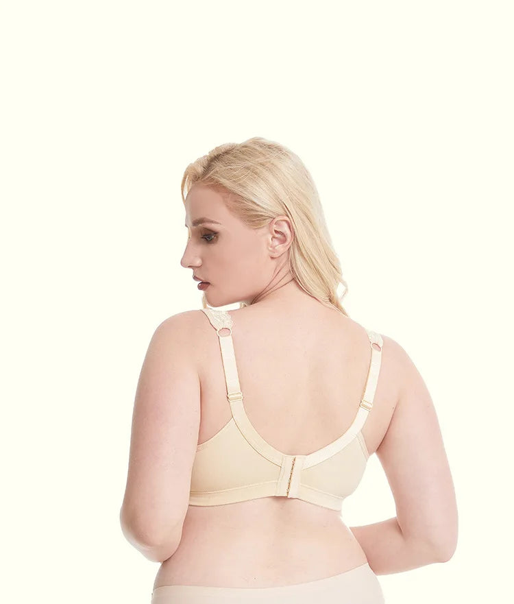 Bras  for Women  New Plus Size Underwear 95% Cotton Full Large Cup Comfortable Seamless Wireless Ultra-thin  Brassiere 115DEF