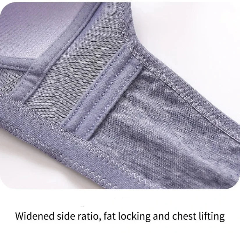 Bras for Women Comfortable Breathable Tops No Steel Ring Printed Bra Push Up Bra Gathering Large Size CD Cup Lingerie Brassiere