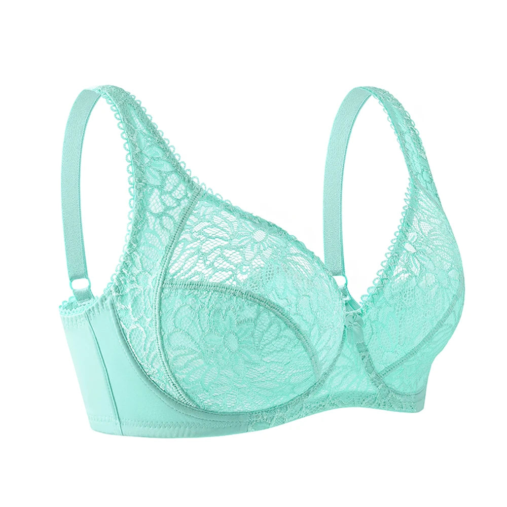 Bras For Women Lace Bra Large Plus Size Ladies Sexy Underwear Bralette Lingerie Tops 34-44  B C D DD E F Cup