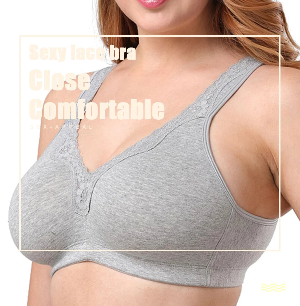 Bras For Women Wireless Full Coverage Brasieres Support Lingerie T-shirt Bra BH Tops Plus Size B C D DD E F G Cup