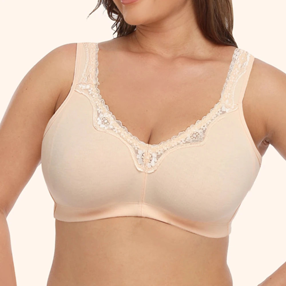 Bras For Women Wireless Full Coverage Brasieres Support Lingerie T-shirt Bra BH Tops Plus Size B C D DD E F G Cup